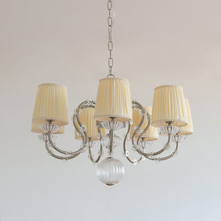 Valerine Pleated Scroll Chandelier