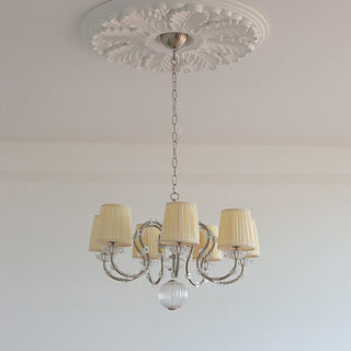 Valerine Pleated Scroll Chandelier
