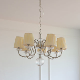 Valerine Pleated Scroll Chandelier