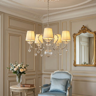 Valerine Pleated Scroll Chandelier