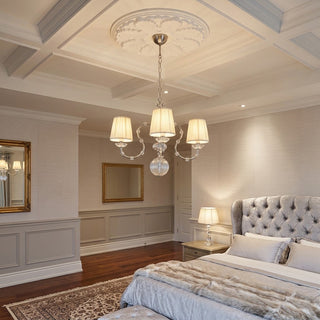Valerine Pleated Scroll Chandelier