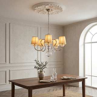 Valerine Pleated Scroll Chandelier