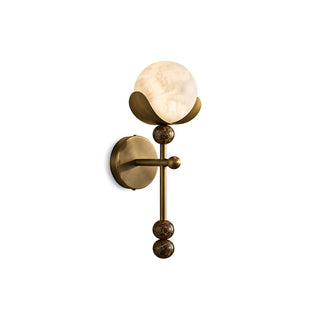 Varelian Orb Alabaster Wall Sconce