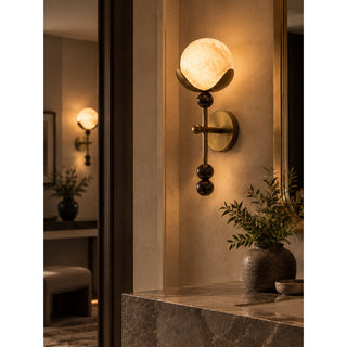 Varelian Orb Alabaster Wall Sconce