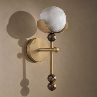 Varelian Orb Alabaster Wall Sconce