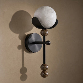 Varelian Orb Alabaster Wall Sconce