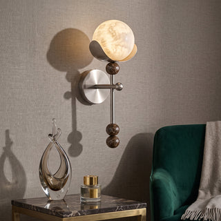 Varelian Orb Alabaster Wall Sconce