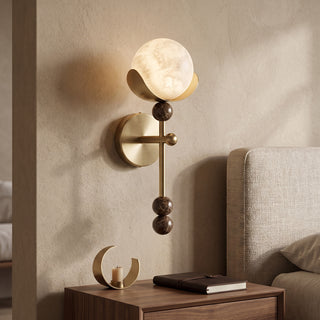 Varelian Orb Alabaster Wall Sconce