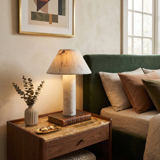 Verdelle Marble Rechargeable Table Lamp