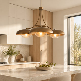 Zarith Dome Trio Chandelier