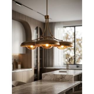 Zarith Dome Trio Chandelier