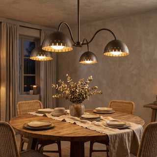 Zelyra Perforated Dome Chandelier