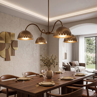 Zelyra Perforated Dome Chandelier