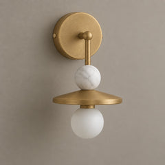Natural Brass & White