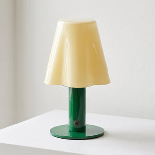 Pippa Fluted Glass Table Lamp (Built-in Battery)