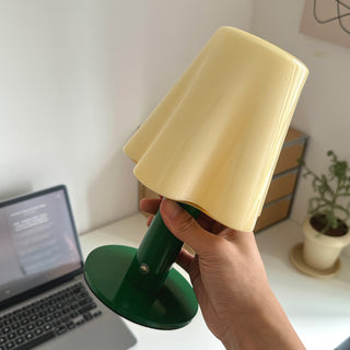 Pippa Fluted Glass Table Lamp (Built-in Battery)