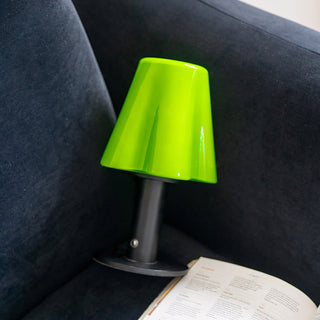 Pippa Fluted Glass Table Lamp (Built-in Battery)