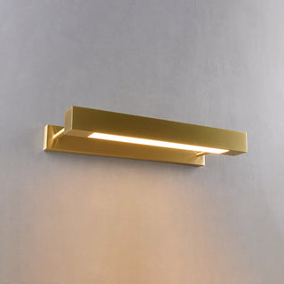 Plinth Brass Linear Sconce