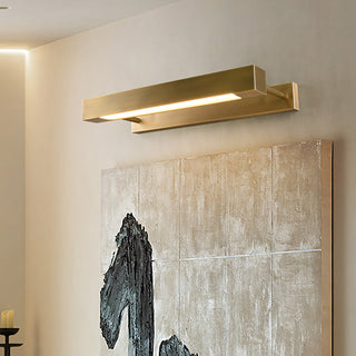 Plinth Brass Linear Sconce