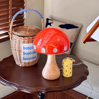 Polka Dot Mushroom Table Lamp