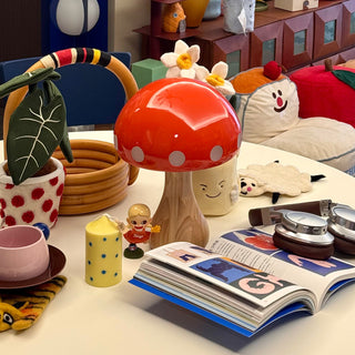 Polka Dot Mushroom Table Lamp