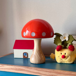 Polka Dot Mushroom Table Lamp