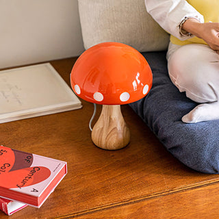 Polka Dot Mushroom Table Lamp