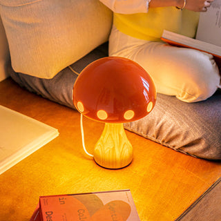 Polka Dot Mushroom Table Lamp