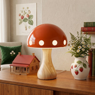 Polka Dot Mushroom Table Lamp