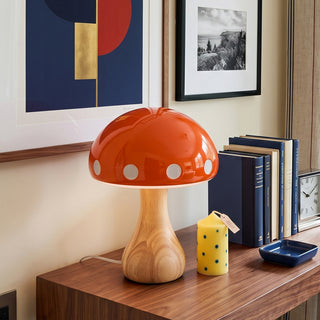 Polka Dot Mushroom Table Lamp