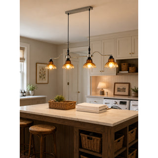 Primrose Linear Glass Chandelier