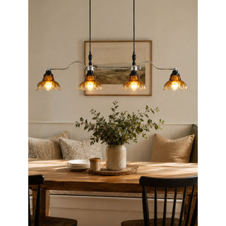 Primrose Linear Glass Chandelier