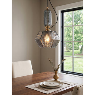 Prisma Smoked Glass Pendant Light