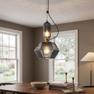 Prisma Smoked Glass Pendant Light