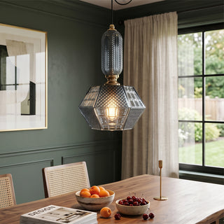 Prisma Smoked Glass Pendant Light