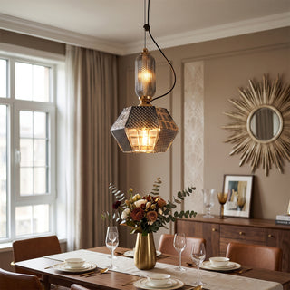 Prisma Smoked Glass Pendant Light