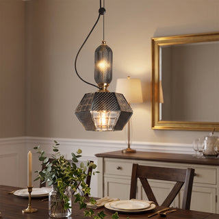 Prisma Smoked Glass Pendant Light