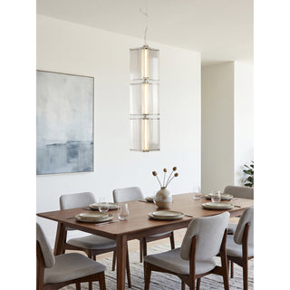 Quadrant Fluted Glass Pendant Lamp