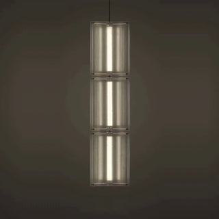 Quadrant Fluted Glass Pendant Lamp