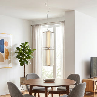 Quadrant Fluted Glass Pendant Lamp