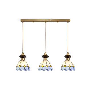 Ramona 3-Light Linear Stained Glass Pendant