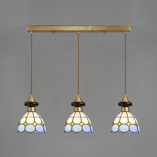 Ramona 3-Light Linear Stained Glass Pendant
