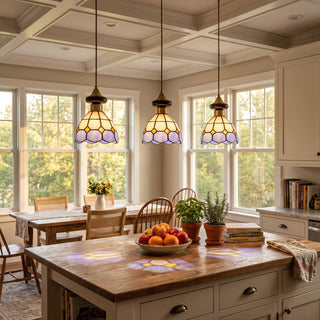 Ramona 3-Light Linear Stained Glass Pendant