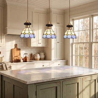 Ramona 3-Light Linear Stained Glass Pendant
