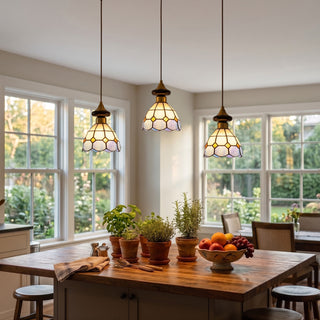 Ramona 3-Light Linear Stained Glass Pendant