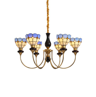 Ramona Stained Glass Chandelier