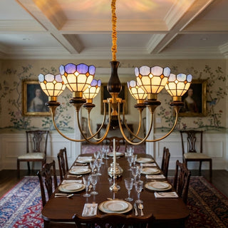 Ramona Stained Glass Chandelier