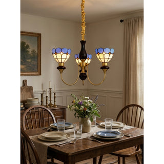 Ramona Stained Glass Chandelier