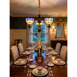 Ramona Stained Glass Chandelier