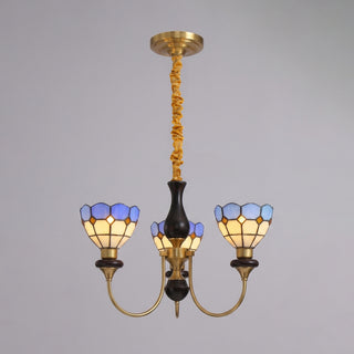 Ramona Stained Glass Chandelier